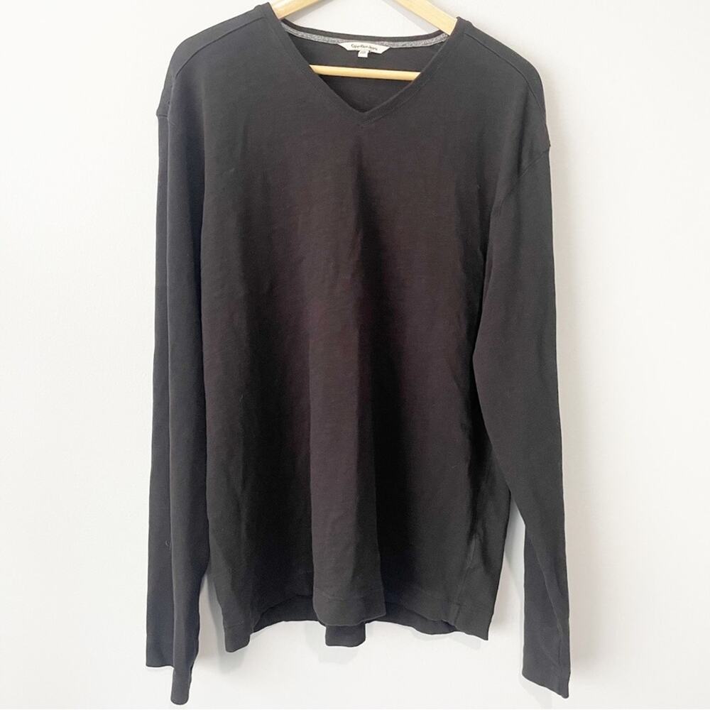 Calvin Klein Jeans black sweater mens size XXL 100% cotton